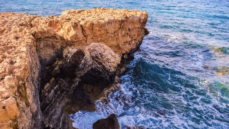 cape, coast, cliff, sea, 4k
