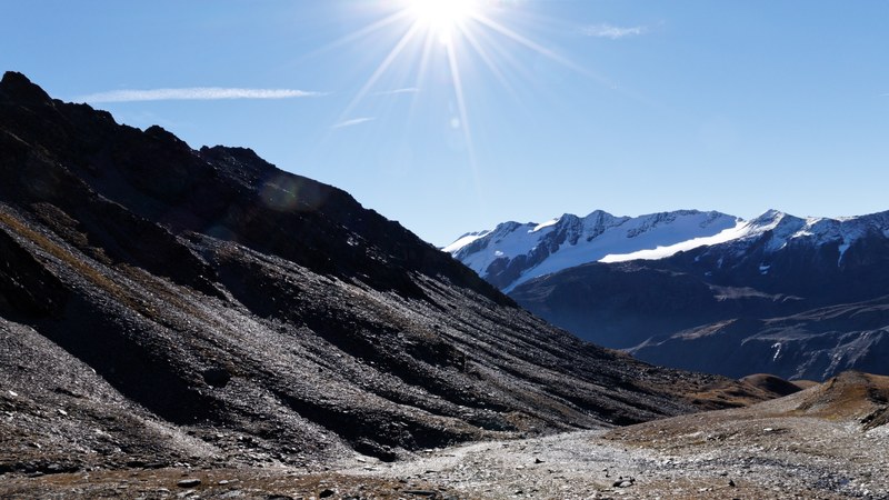 sun sky sunlight and snow 4k