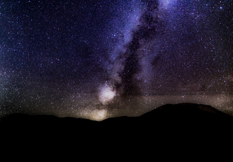 night sky with the milky way and stars over silverthorne, milky way silverthorne 4k