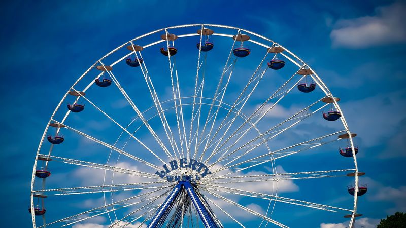 ferris wheel, attraction, entertainment, 4k