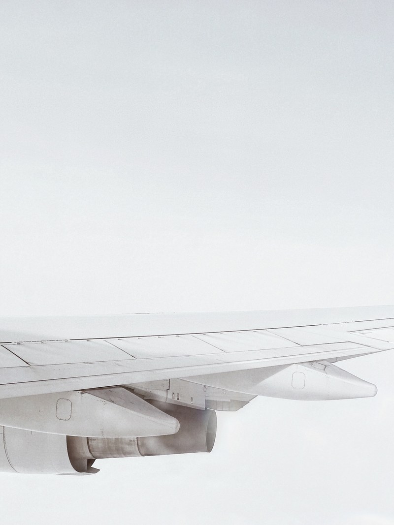 white sky plane and airplane hd, 4k