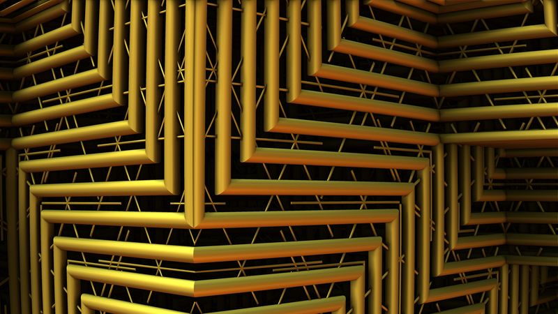 shape, pipes, lines, 3d, 4k