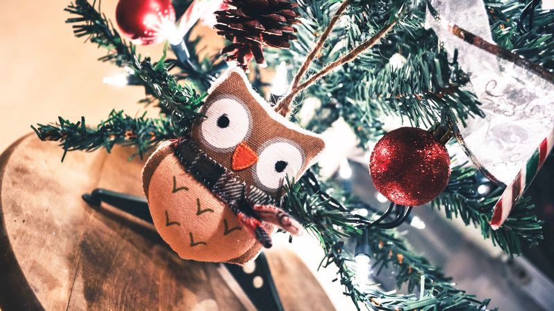 owl, toy, christmas, new year, 4k