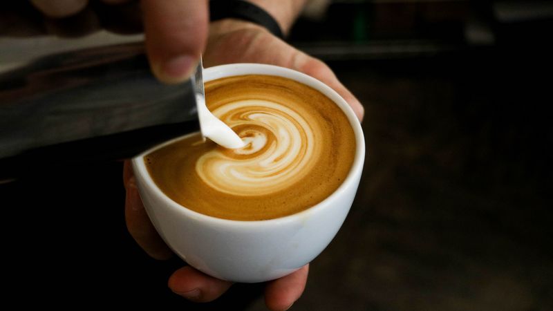 cup, coffee, cappuccino, foam, 4k