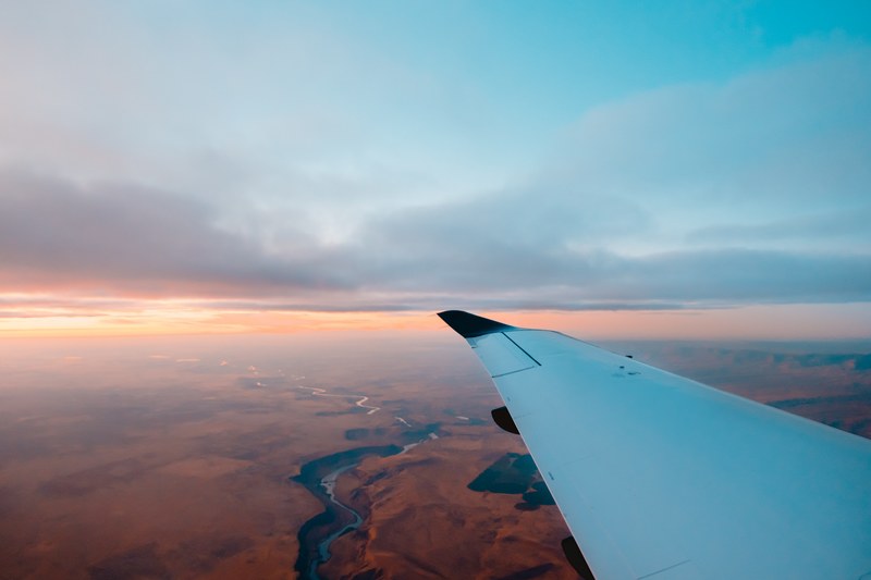 plane wing aircraft and airplane 4k