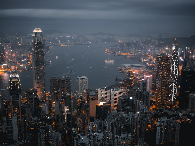 view of hong kong 4k