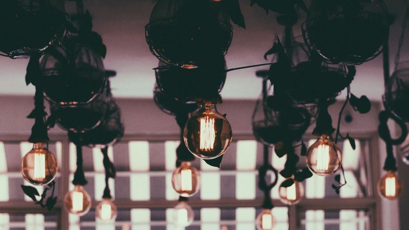 lamps, light, glass, lighting, 4k