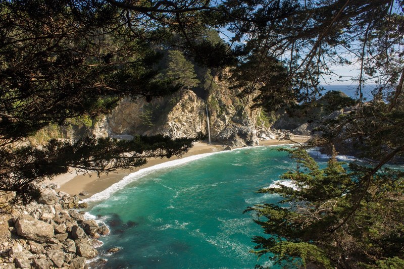 coast blue water landscape view and landscape 4k