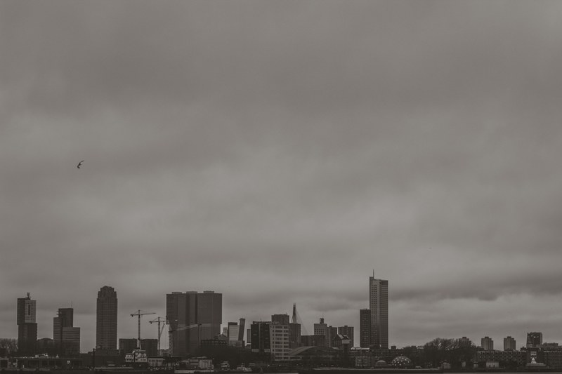 the rotterdam skyline_ 4k