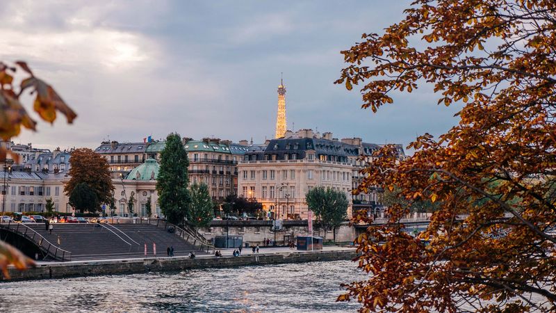 paris, france, river, quay, 4k