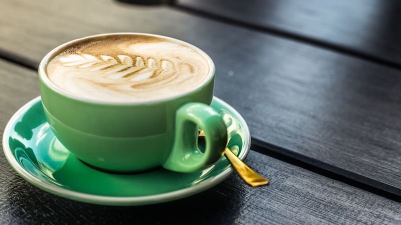 cup, foam, cappuccino, cinnamon, 4k