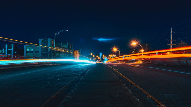 city, road, evening, traffic, 4k