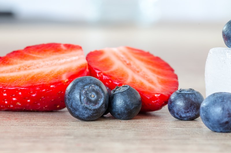 strawberry blueberry fruit and berry 4k