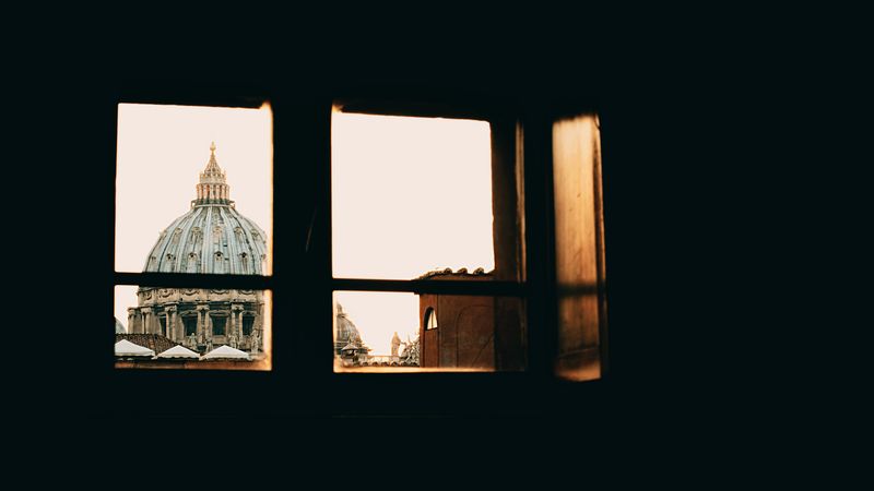 window, roof, vatican, architecture, 4k