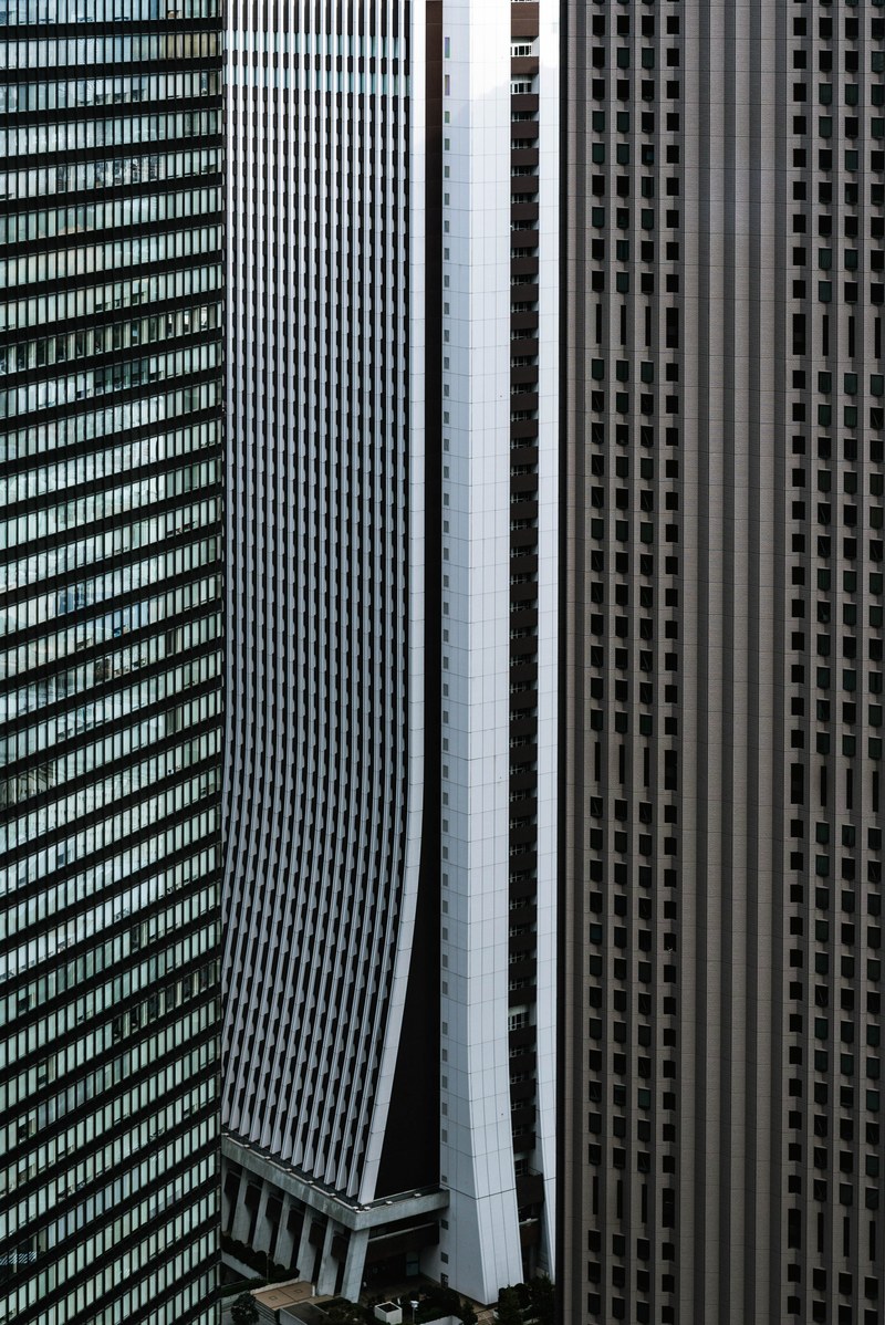 facades of buildings 4k