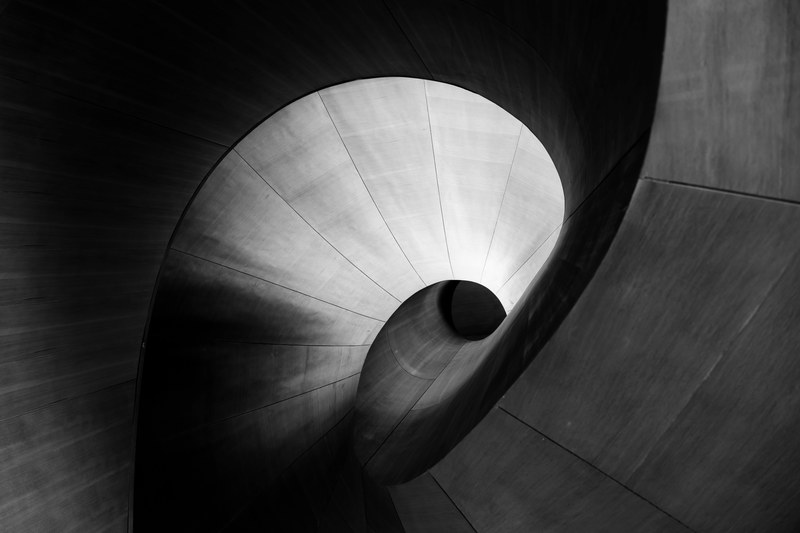 black and white abstract architectural and architectural detail 4k