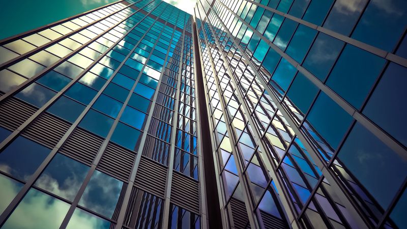 architecture, facade, glass, 4k