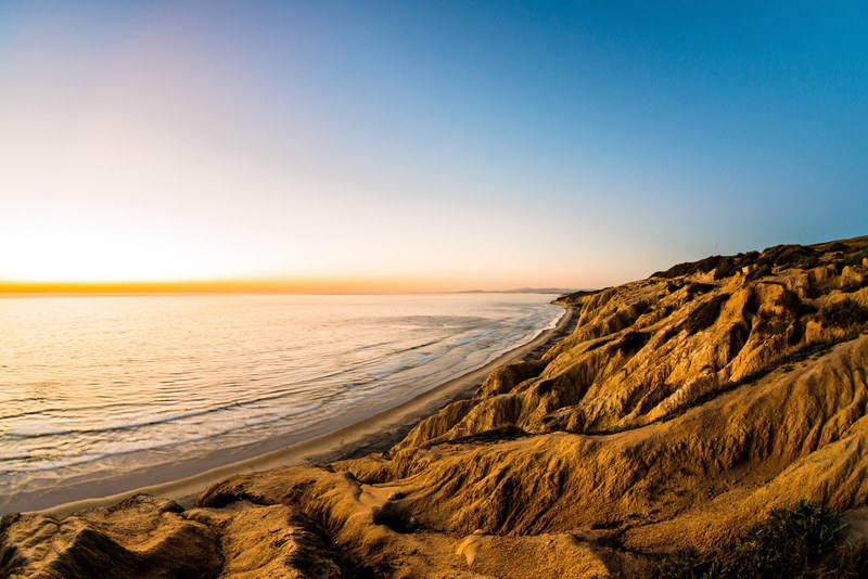 coast seaside shore and cliff 4k