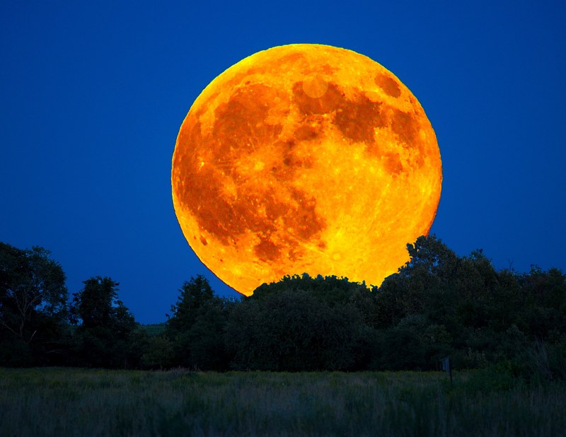 night sky full moon buck moon and full buck moon 4k