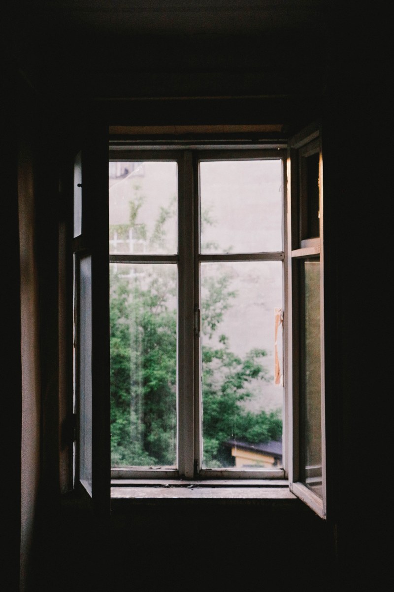 window pane open and dark hd, 4k