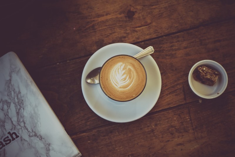 coffee flat lay 4k