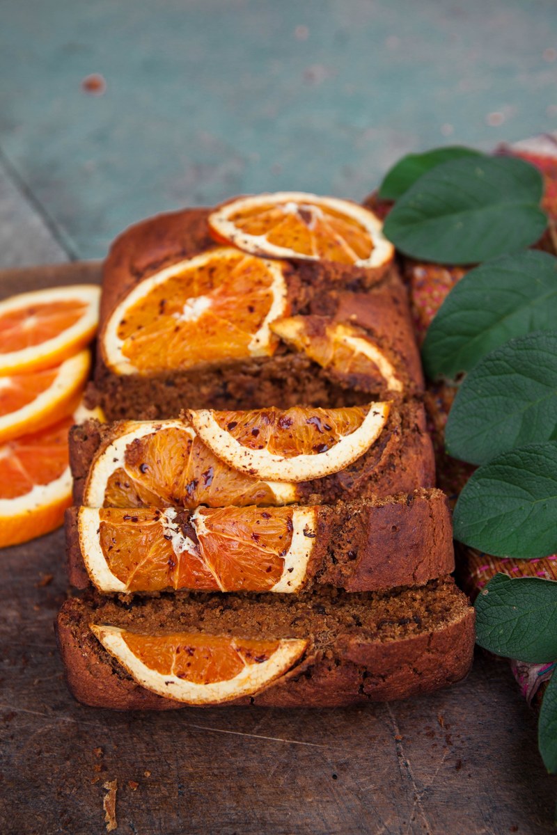 orange chocolate bread 4k