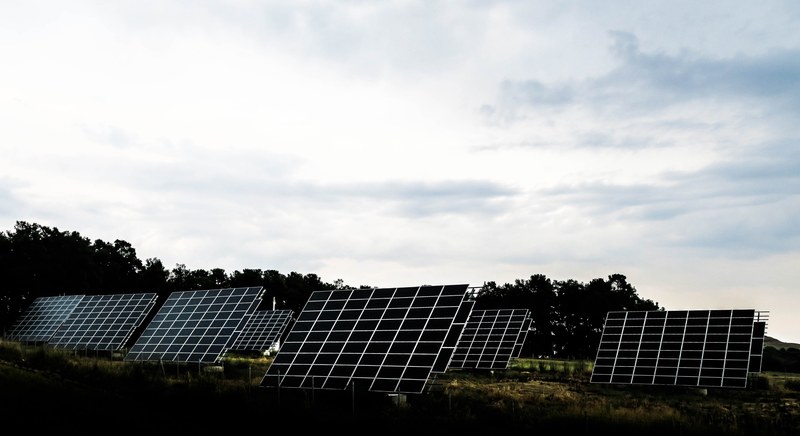 electricity panel solar and ecology 4k