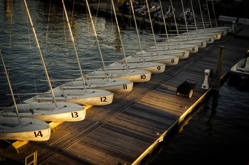 sailboat marina boat and harbor 4k