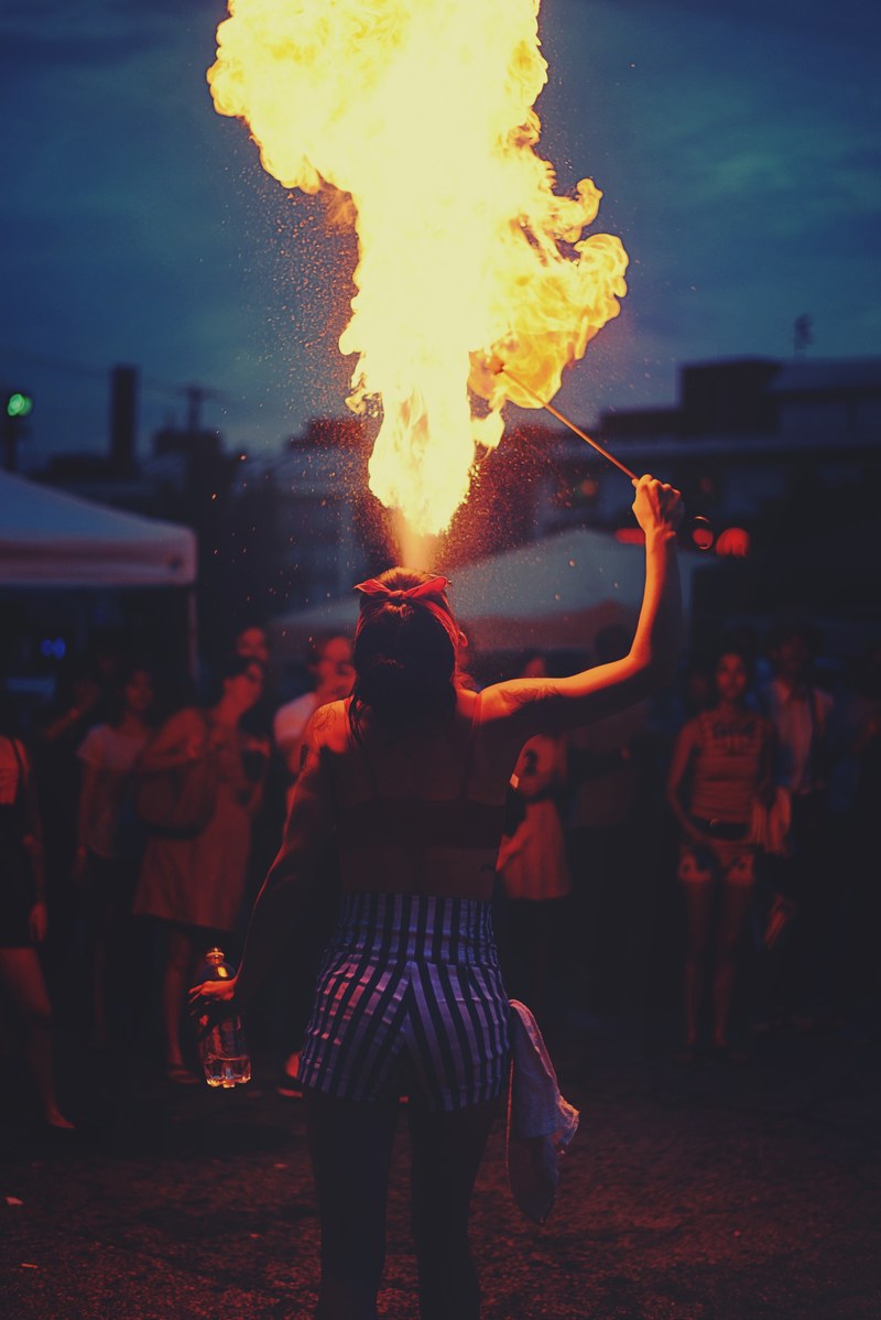 night fire person and entertainment hd, 4k