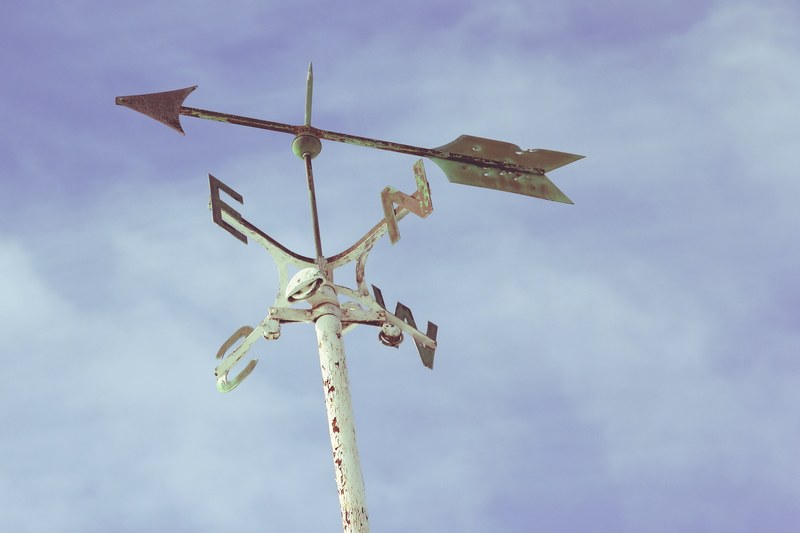 weather vane metal wind and direction 4k