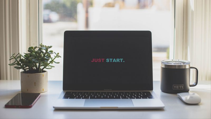 motivation, inscription, maсbook, start, 4k