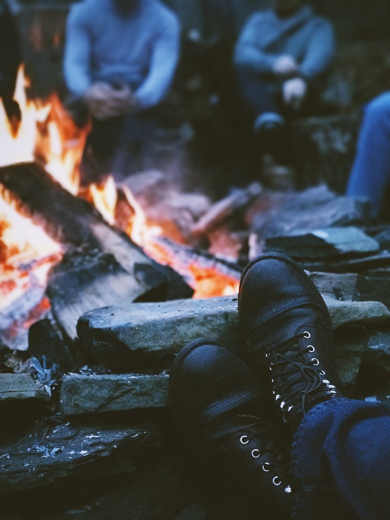 boots black fire and flame hd, 4k