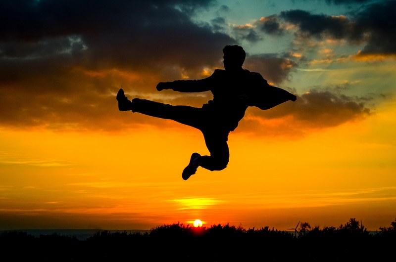 sunset warrior 4k