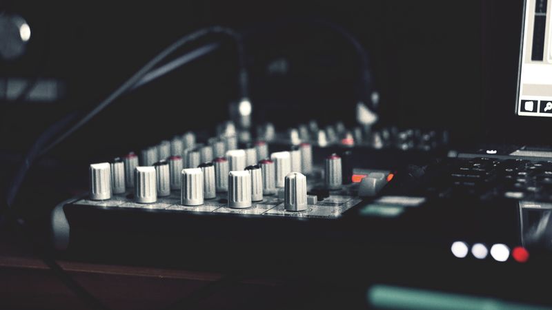 mixing console, installation, music, 4k
