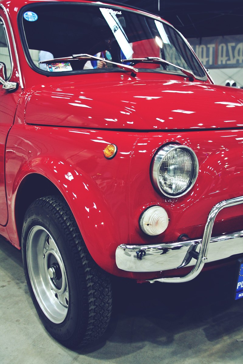 500 fiat headlamp and wheel hd, 4k