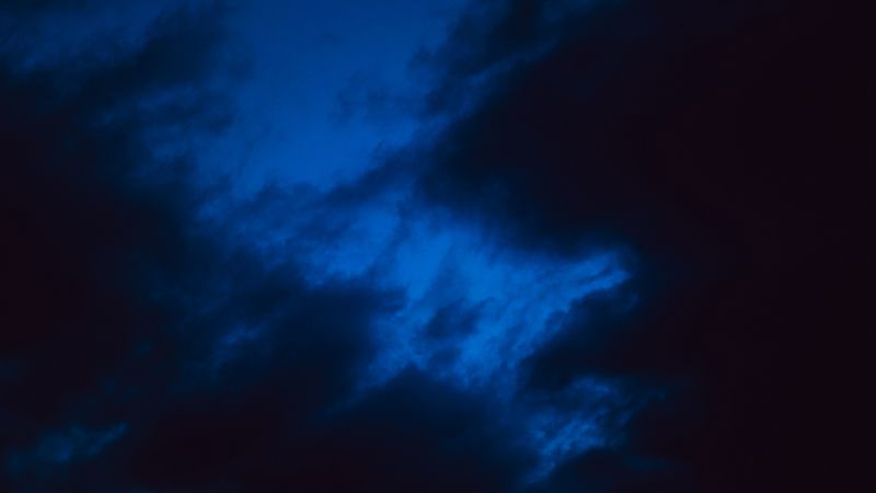 clouds, sky, night, 4k