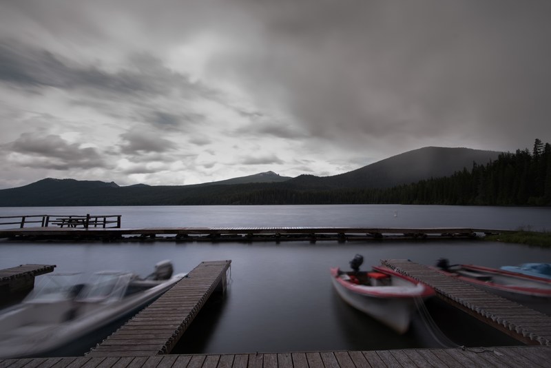 mountain mountain range lake and overcast 4k