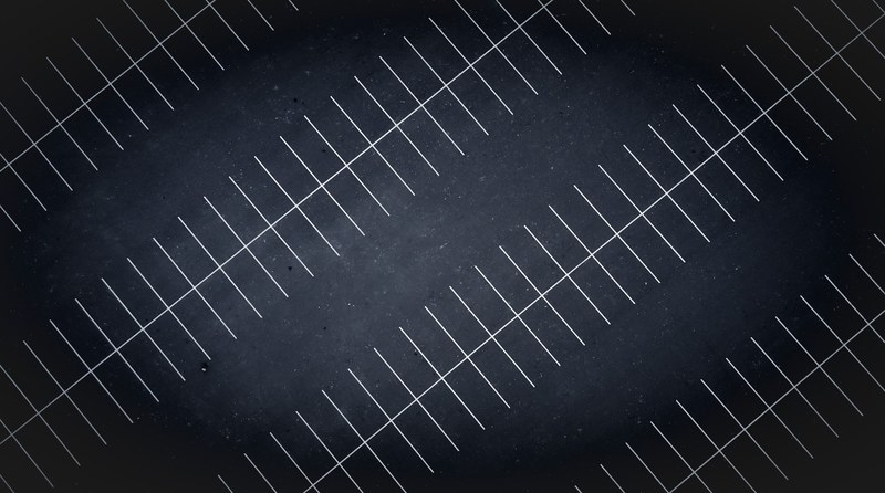 a drone view at night of parking lot lines, first ones here 4k