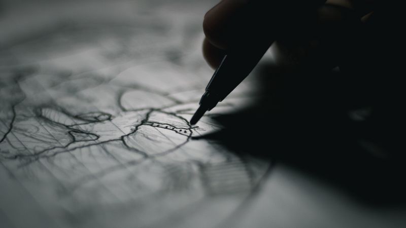 pen, drawing, hand, 4k