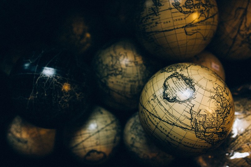 globe map earth and world 4k