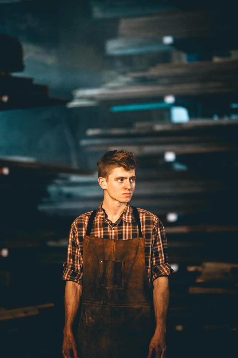 man male workshop and overalls hd, 4k