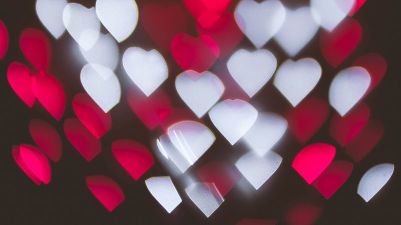 highlights, hearts, texture, 4k