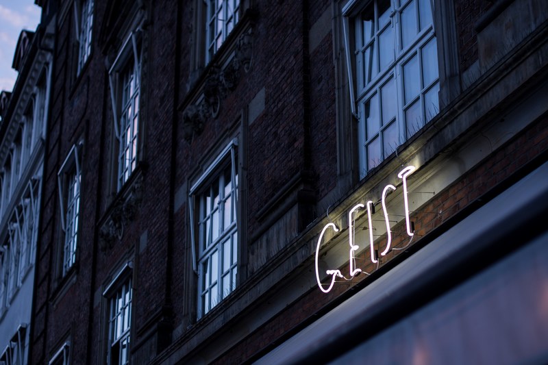 neon sign building exterior light sign and window 4k