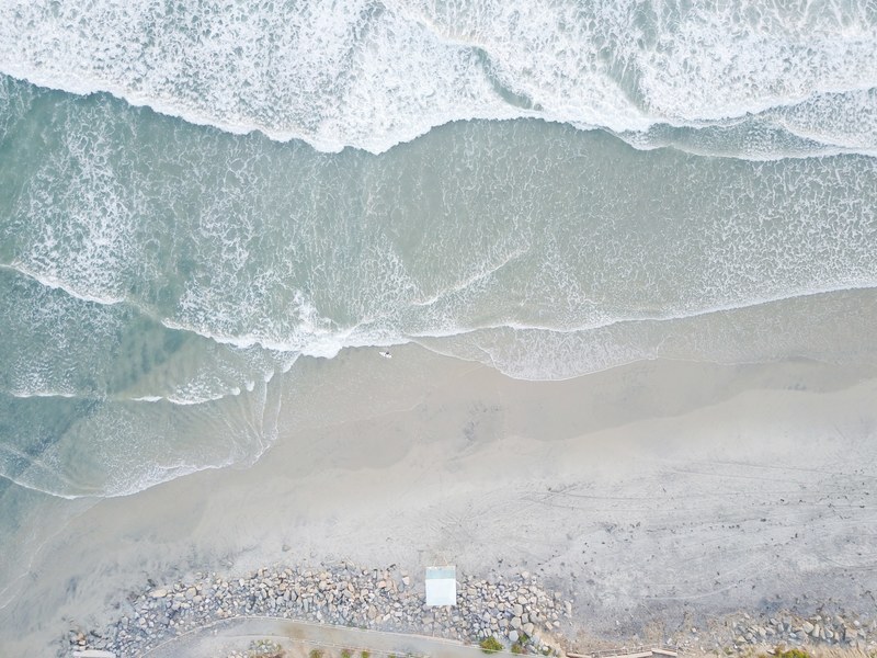tide sea foam surf and beach 4k