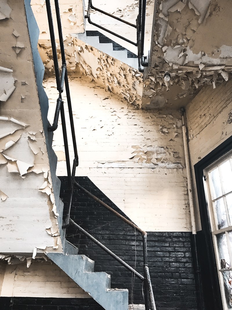 urban exploring urban staircase and abandoned hd, 4k
