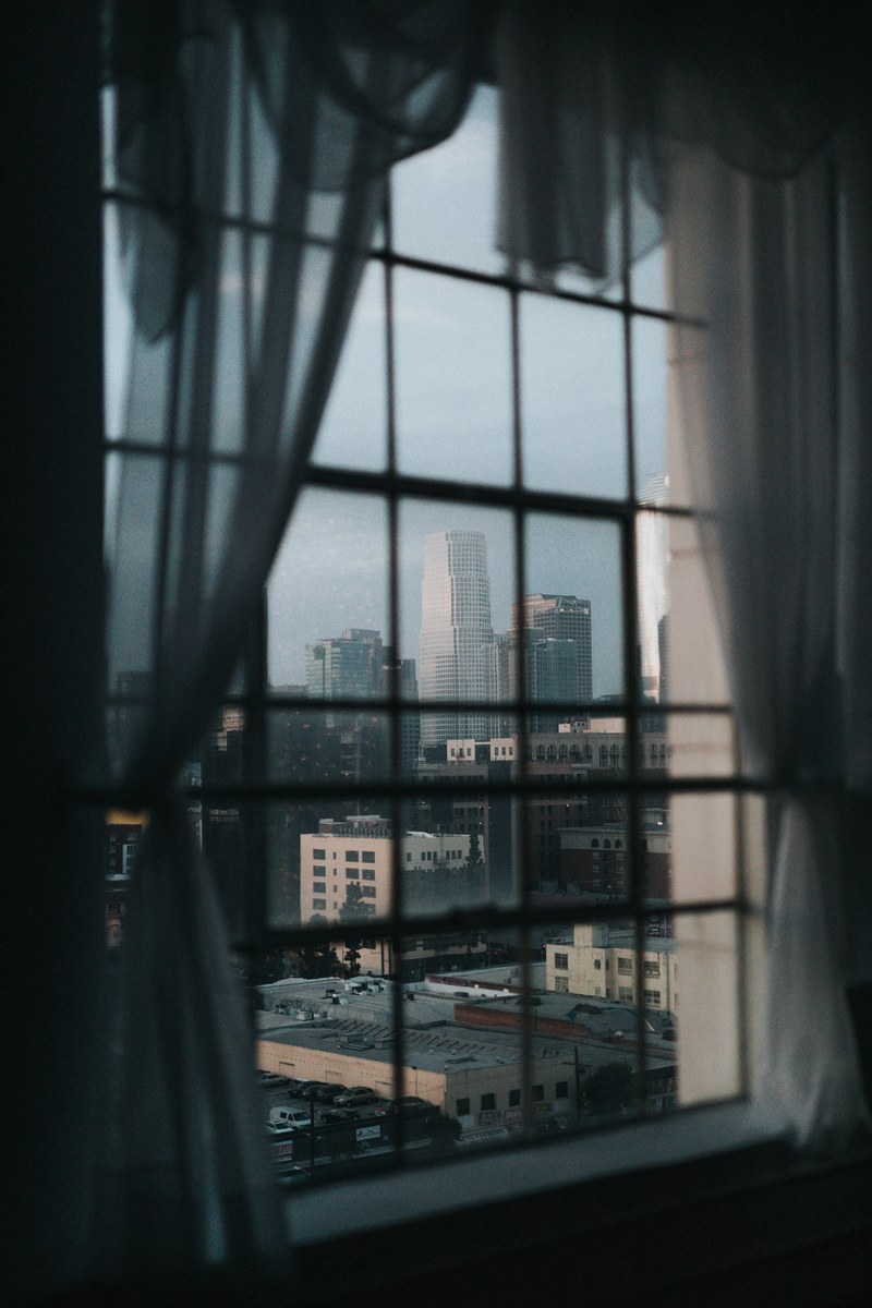 window glass city and view hd, 4k