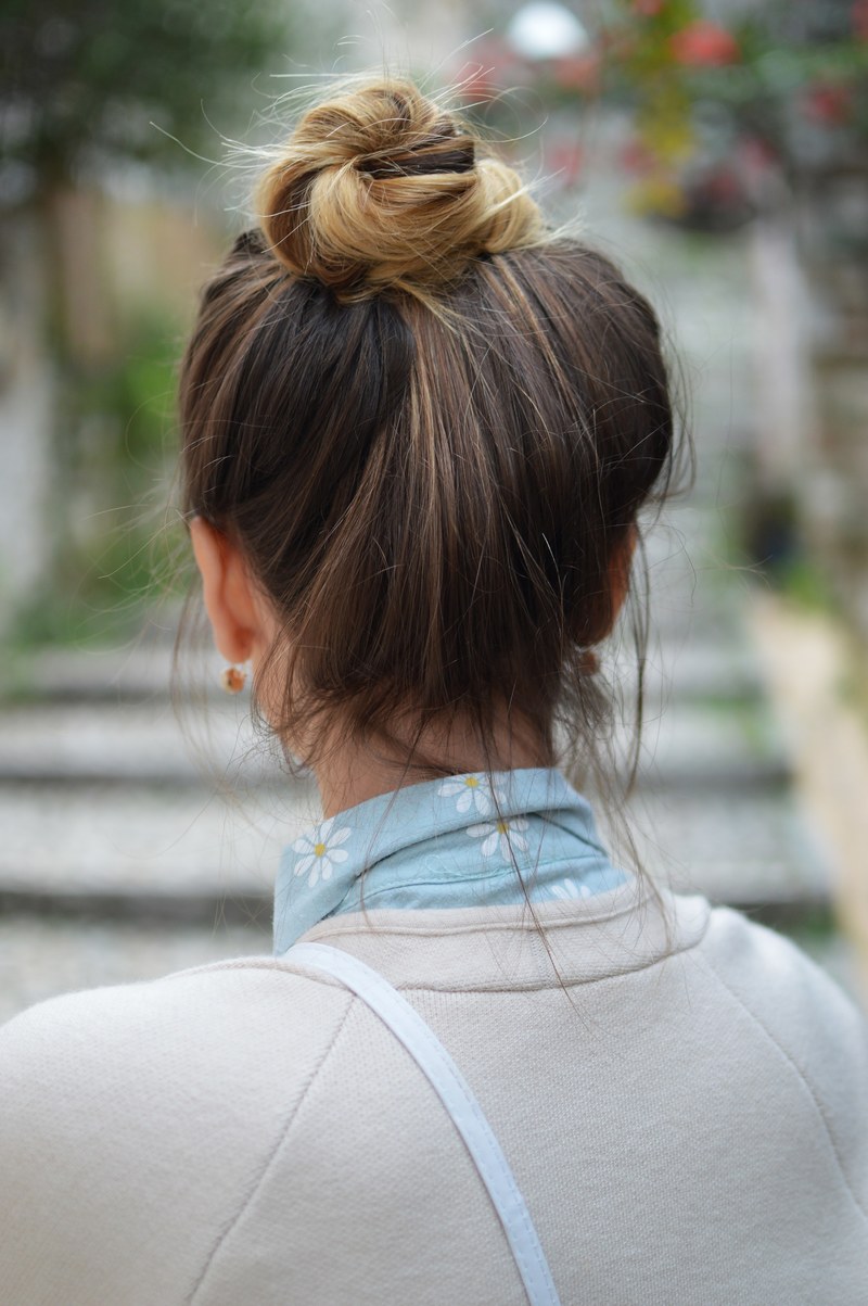bun back woman and girl hd, 4k