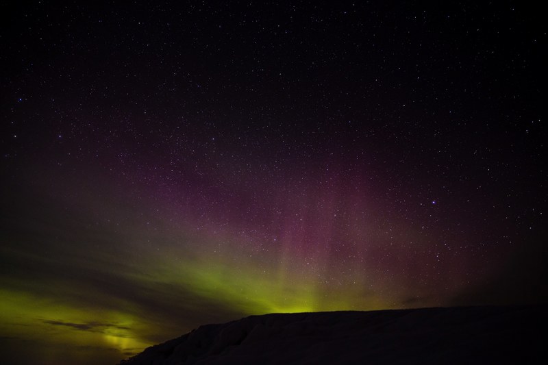 northern lights as seen in hovfjallet, northern lights hovfjallet 4k