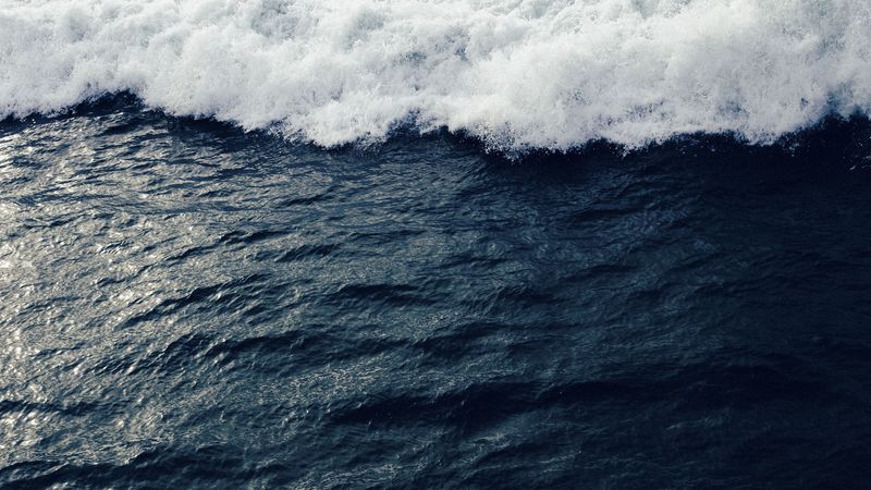 sea, surf, foam, 4k