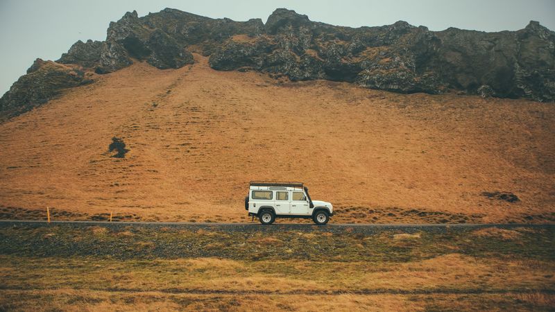 suv, valley, road, 4k